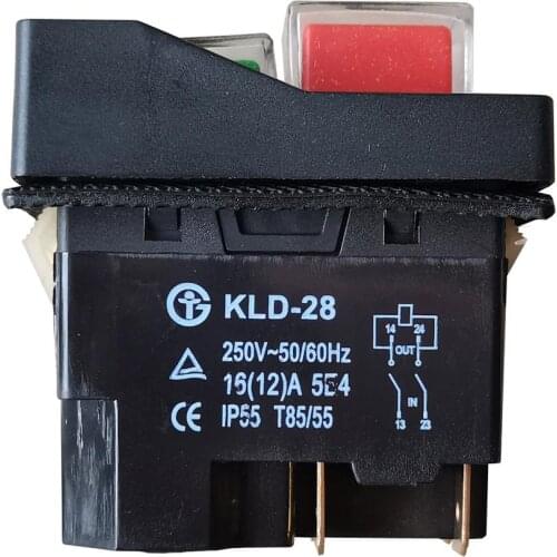 KLD-28 KLD-28A Electromagnetic Switch Pushbutton Switches for Industrial Machine Tool Equipment Ac 250V 16(12)A CE IP55