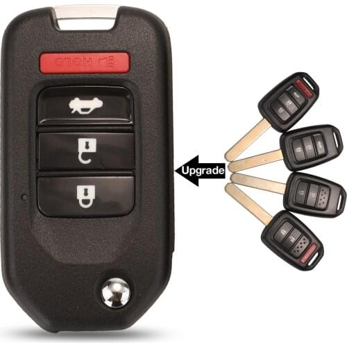 Kutery 2/3/4 Buttons modified Remote Key Shell For Honda Accord CR-V FIT XRV VEZEL CITY JAZZ CIVIC HRV FRV Remote Key Case Fob