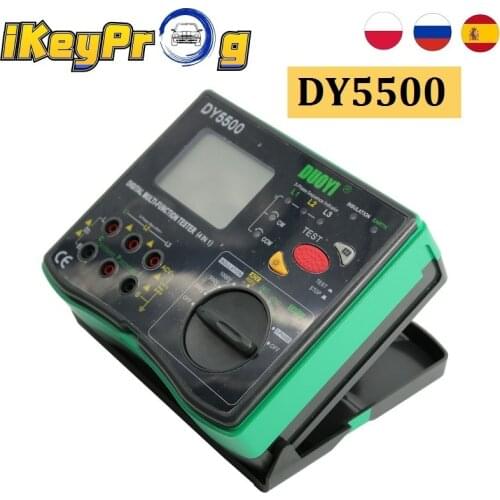 Digital Multi-function DY5500 4 in 1 Multimeter-Insulation Earth Tester 0.01ohm to 2000ohms Voltmeter Phase Indicator In Stock