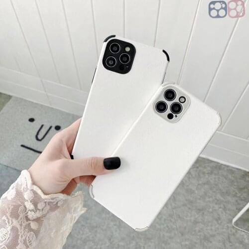 Leather PU Silicone Soft Case For iphone 7 8 6 6s PLus SE Full Cover For iphone 13 12 Mini 11 Pro X Xr Xs Max Shockproof Bumper