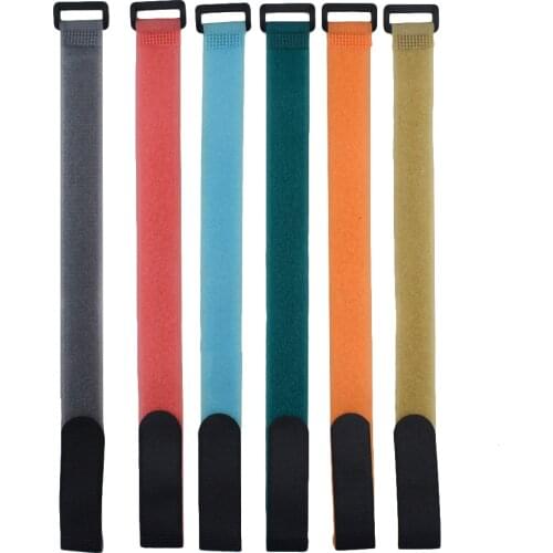 Nylon Hook and Loop Strap Cable Ties 30 40 50 60 80 100cm Length 2 2.5cm Width Self-adhesive Reusable Cord Tidy PC TV Organizer