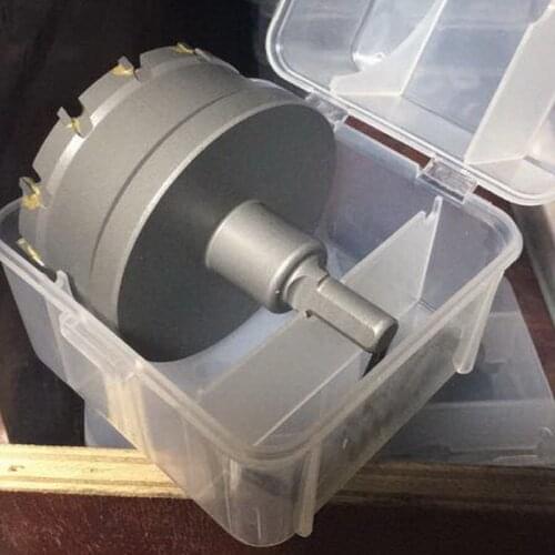 Free shipping of 1PC 70-125mm top quality TCT hole saw for SS&steel metal plate drilling hole opener triangle handle 10-12mm