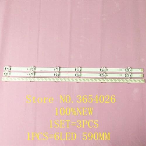 New 6 PCS*6LED 590mm LED backlight strip bar compatible for LG 32LB561V UOT A B 32 INCH DRT 3.0 32 A B 6916l-2223A 6916l-2224A