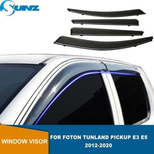 Side Window Visor For Baic FOTON TUNLAND 2012 2013 2014 2015 2016 2017 2018 Sun Rain Deflectors Window Rain Guards SUNZ