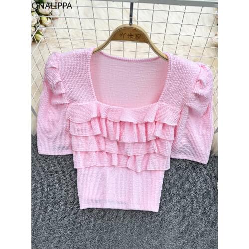 Onalippa Short Sleeve Blouses