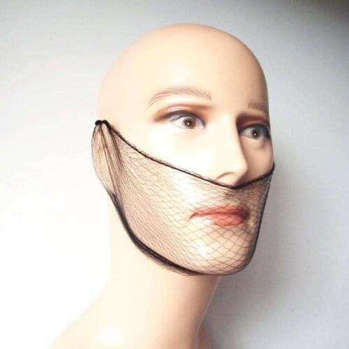 Wholesale nylon beard cover disposable hairnet 20inch black color