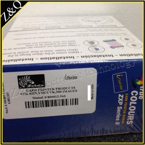 Original Zebra 800012-543 YMCUvK Color Ribbons for use with ZXP Series 8 Retransfer ID Card Printer
