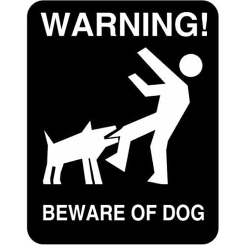 Personality BEWARE OF DOG To Remind The Individual Warning Car Stickers Vinyl Decal Good Quality Waterproof Sun Protection