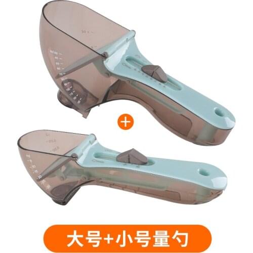 Plastic Measuring Spoon Adjustable Baking Flour Spoon Scale Home Cucharas Medidoras Cocina Kitchen Measuring Tools ED50LJ