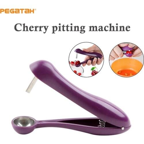 Cherry Pitter Plastic Fruits Tools Fast Remove Olive Core Seed Remover Enucleate Keep Complete Kitchen Gadgets Accessories