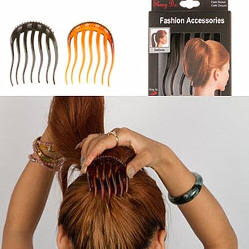 Fluffy Hair Comb Women Hair Styling Clip Fluffy Stick Bun Plastic Braid Tool Ponytail Bump it UP Hair Styling Insert Comb