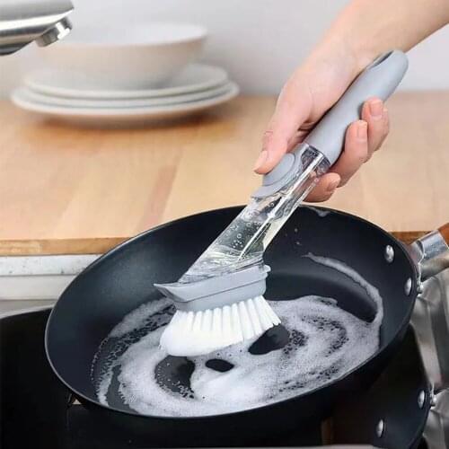 Kitchen Cleaning Brush Detachable Brush Sponge Kitchen Cleaning Brush Long Handle Cleaning Brush Detachable Brush Sponge