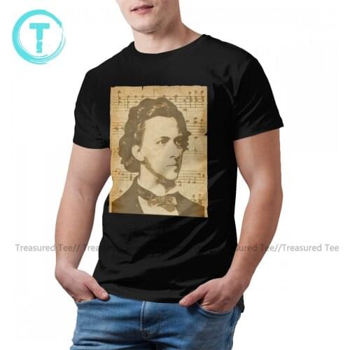 Chopin T Shirt Man Fun 100 Percent Cotton Printed Tee Shirt Short Sleeve Classic Tshirt 3xl