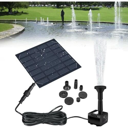 Solar Fountain with Panel Water Pump for Bird Bath for Outdoor Small Pond, Patio Garden and Fish Tank for Birdbath Pool