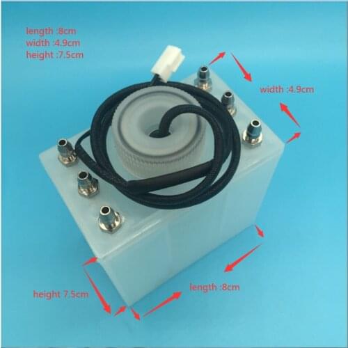 Sub ink tank 6 ways ink cartridge box for konica 512 printhead Myjet Allwin Flora Yeselan Human printer 6 holes sub tank