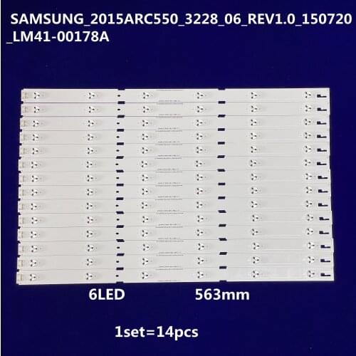 TV LED BAR- SAMSUNG_2015ARC550_3228_06_REV1.0_150720_LM41-00178A - 56.3 CM 6 LEDS TOTAL 14 PCS