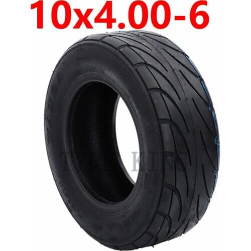 High Quality 10x4.00-6 Vacuum Tire 10 Inch Tubeless Wanda Tyre for Electric Scooter Parts