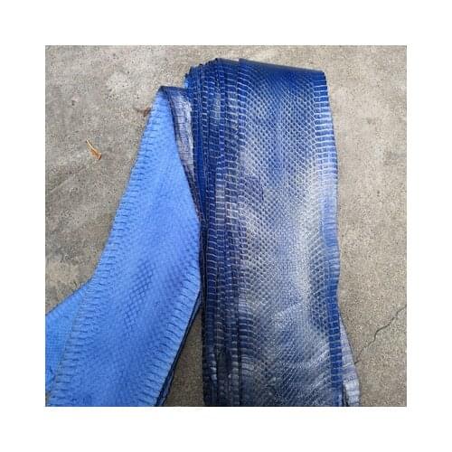 High grade pure color genuine snake skin nature leather whole piece craft material for wallet handbag decoration