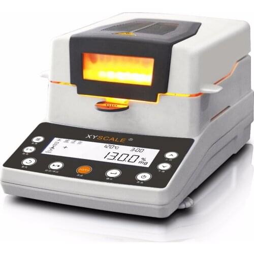 XY-105MW 0.005g/110g halogen highlight lamp humidity meter and moisture analyzer