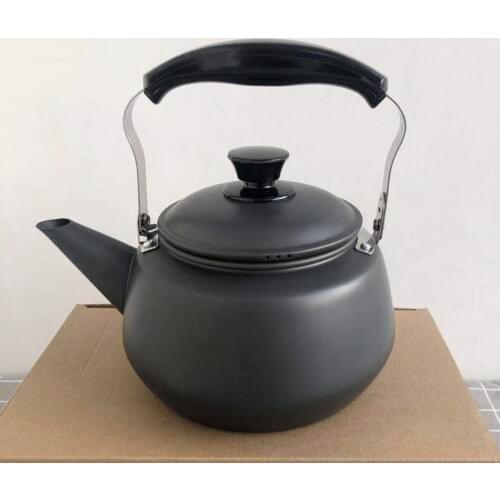Japanese kettle uncoated hard oxidizing bubble teapot milk aluminum pot stainless handle tea kettle hot water coffee carafe