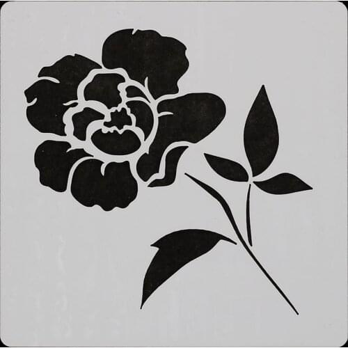 13*13 flower Layering Stencils for Diy scrapbook/photo album Decorative Embossing coloring,painting stencil,home decor