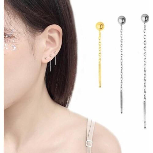 2021 New Fashion Long Dangle Earrings for Women Wedding Drop Earing Fashion Jewelry Gifts Earrings Accessories Trendy Copper