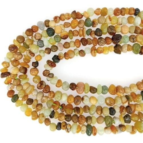 4-5x6-7mm Serpentine Natural Stone Charm Irregular Loose Beads For Jewelry Making DIY Bracelets Necklace Earrings Apatite Nature