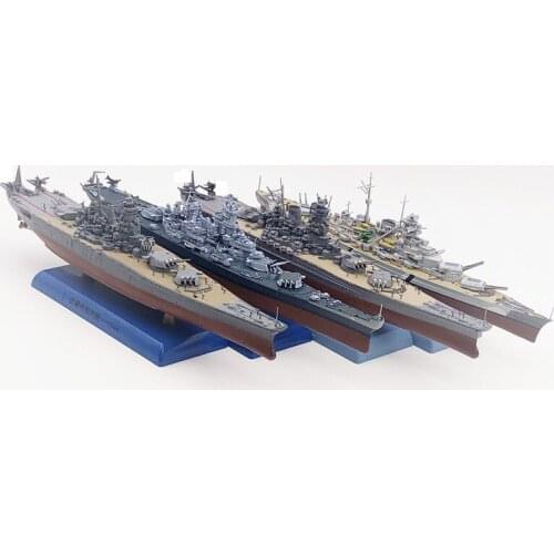5 Styles 1/1000 Battleship Finished Model Musashi Missouri Yamato Bismarck Iowa Military Ornaments Warships Model Collection