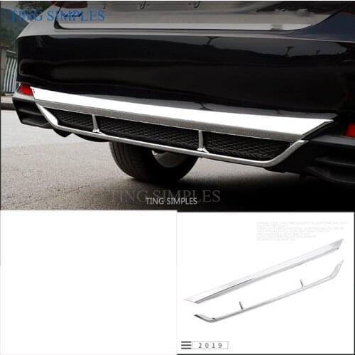 ABS Chrome Rear Bottom Bumper Strips Decoration Cover Trim Car Styling For Toyota Avalon 2019 2020 accessories