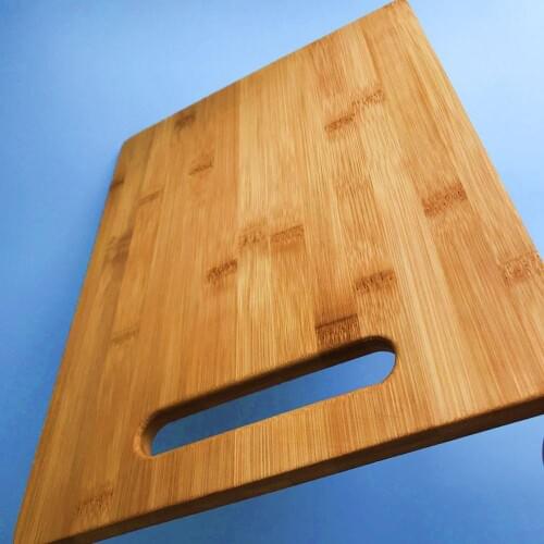 1-Piece Bamboo Cutting Board with Handle
