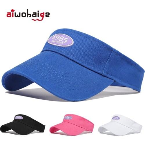 Empty Top Baseball Cap Solid Color Hats For Women Long Sun Visor Mens Cap Outdoor Curved Sun Hat Adjustable Unisex 2021 New