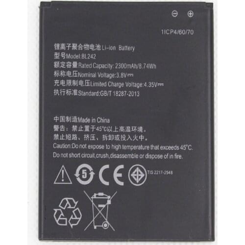 BL242 Brand New Best Quality 2300mAh Mobile Phone Battery For LENOVO VIBE C A2020 A2020a40 Batteries