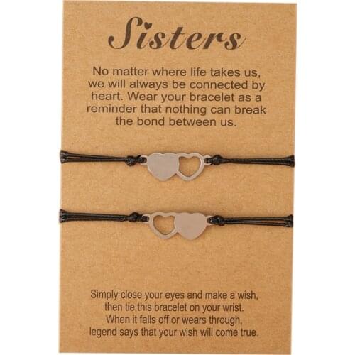 Promise Bracelet Friendship Gifts for Best Friend Mothers Day Matching Bracelets for Couples Sister Mom and Daughter