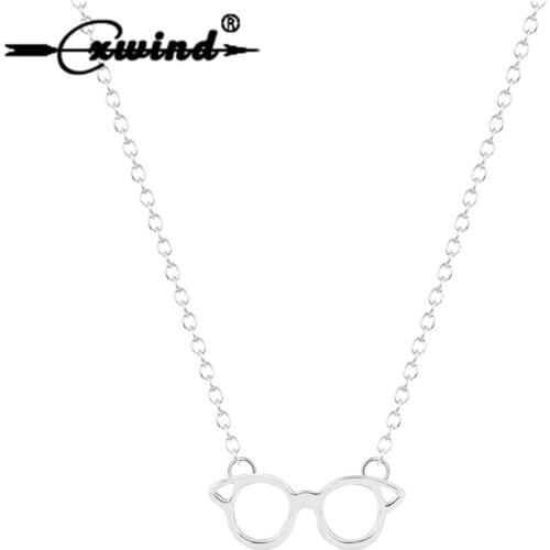 Cxwind 10Pcs Fashion Glasses Necklace Glass Spectacles Pendant Necklace Choker Statement Jewelry