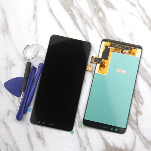 For Samsung Galaxy A8 2018 A530 Touch Screen Digitizer + LCD Display For Samsung A8 A530 A530F A530F/DS adjustable brightness
