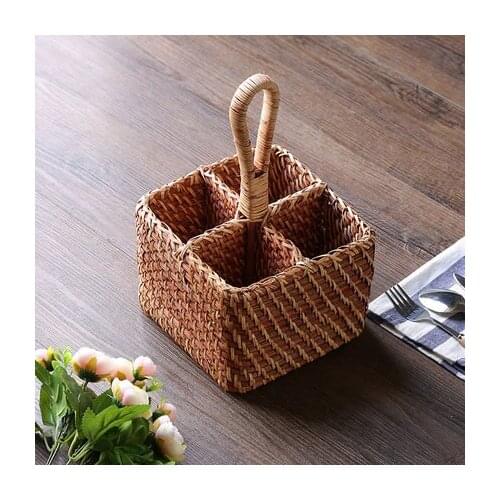 European Pastoral Home Desktop Remote Control Storage Basket Living Room Bedroom Cosmetics Decorative Storage Basket