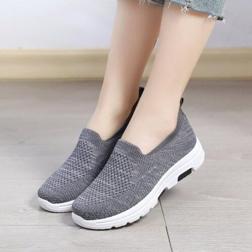 Sport Running Shoes Women Air Mesh Breathable Walking Sneakers Comfortable Loafers Girls Flats Chaussure Femme 36-41 Size
