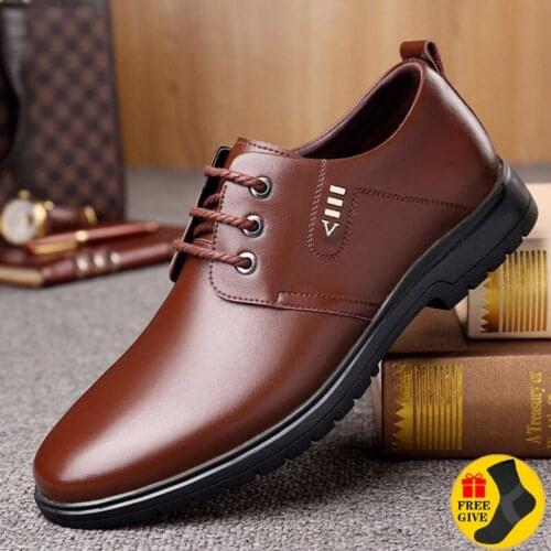 Men Fashion Leather Shoes Office Formal Wear Casual Shoes Mens Leather Shoes Gommino Driving Moccasins Zapatos Cuero Hombre