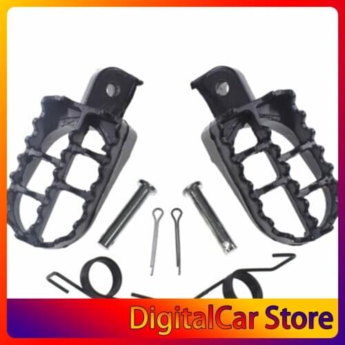 A Pair Of Motorcycle Front Rear Footrests Footpegs For BMW For Pw50 Pw80 Tw200 Pw 50 80 Tw 200 Dirt Bike
