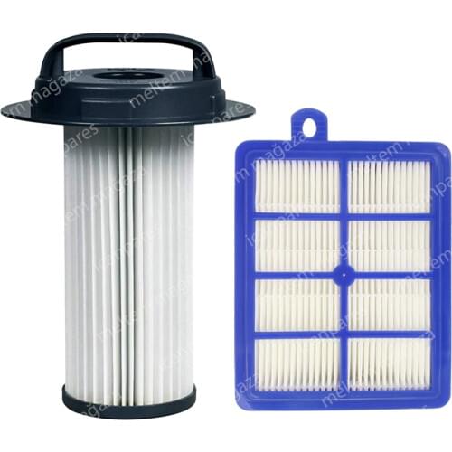 Philips FC 9219 Marathon Vacuum Cleaner Cylindrical Filter and Hepa Filter