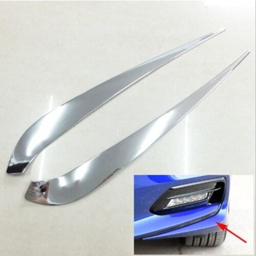 Fit For Honda Accord 10th Generation 2018 ABS Car Front Bumper Foglight Eyelid Frame Covers Trim Car styling Sticker