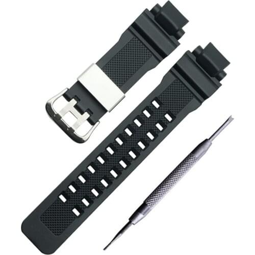 Special Interface silicone watch band black adaptation for GA-1000/GW-4000/GW-A1000 man rubber strap Gift tool
