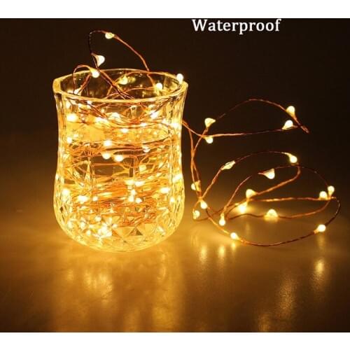 2M LED String Lights 20 LED 3*AA Battery for New Year Xmas Garland Party Wedding Decoration Christmas Tree Flasher Fairy Lights