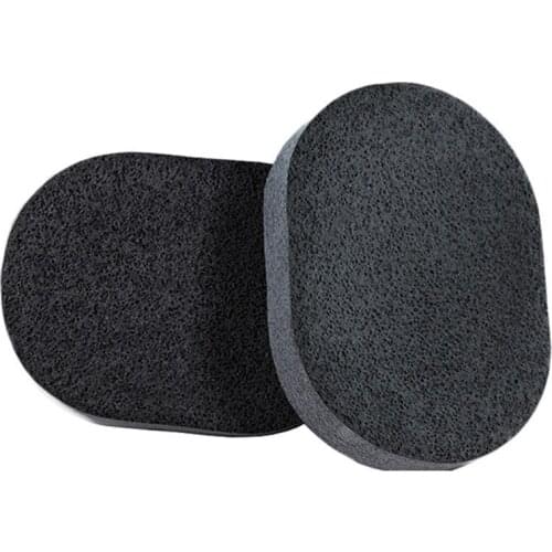 Charcoal Face Clean Sponge Natural Black Bamboo Wood Fiber Face Wash Clean Sponge Beauty Makeup Accessory Cleaning Cosmetic Puff