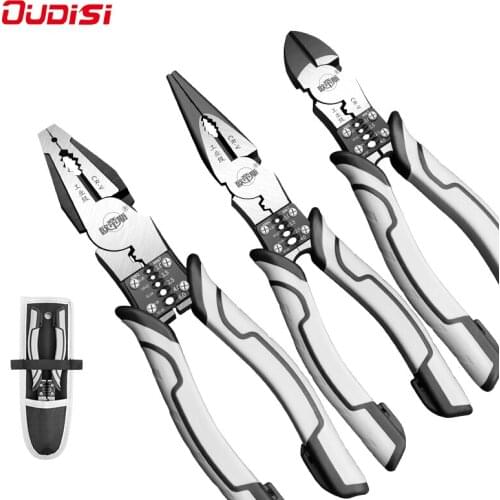 OUDISI Multifunctional Universal Diagonal Pliers Needle Nose Pliers Hardware Tools Electrician Universal Wire Cutters