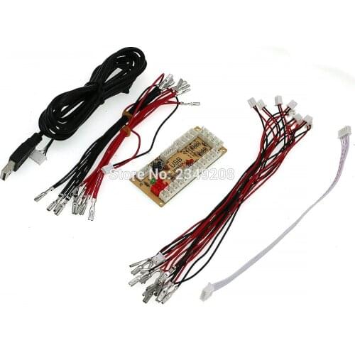 Pc game control board 10 set PC Zero Delay Board USB Board Raspberry Pi USB Encoder With Cable SANWA Arcade Joystick Controller