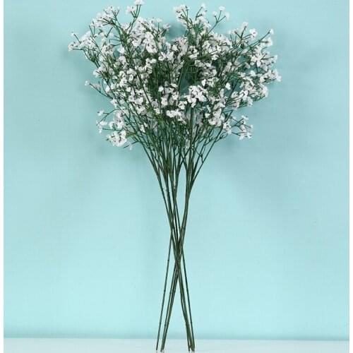 Hot 10pcs/lot Bride Babysbreath Artificial Flowers bouquet stars silk handmade DIY making wedding Party Decoration Product MT001