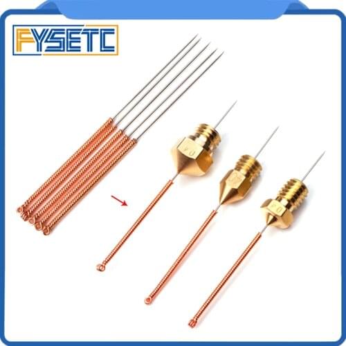 10pcs 3D Printer Accessories Tool Bendable Drill Bit 0.3x25mm/0.4x25mm for Cleaning Of 3D Printer Hotend 0.4mm Nozzle