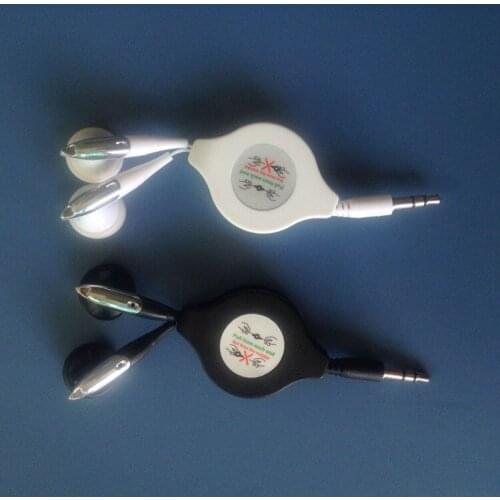 100pcs lot High quality mini Retractable InEar Earbud Earphone For MP3