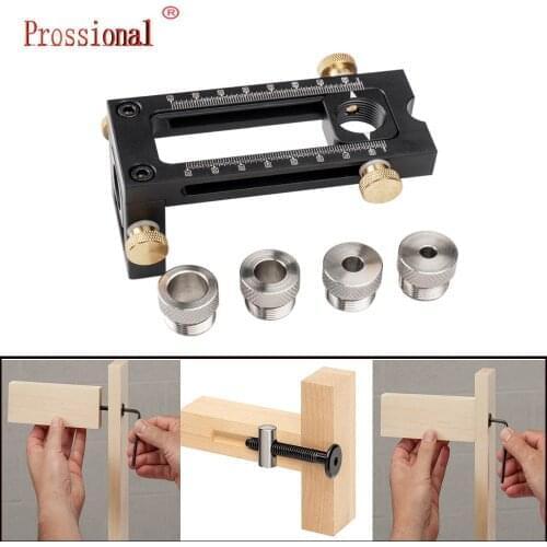 2 in 1 Drill punch Positioner Locator Jig for Crib Cross Oblique Flat Head Puncher Bed Cabinet Screw Woodworking Tools